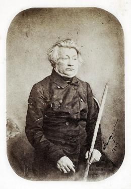 Adam Mickiewicz z laską pielgrzyma fotografia z 1853 roku, rep. Piotr Mecik / Forum