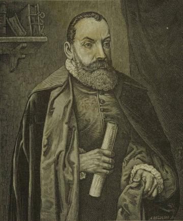 Jan Kochanowski, engraving by Aleksander Regulski (1839-1884); source: CBN Polona