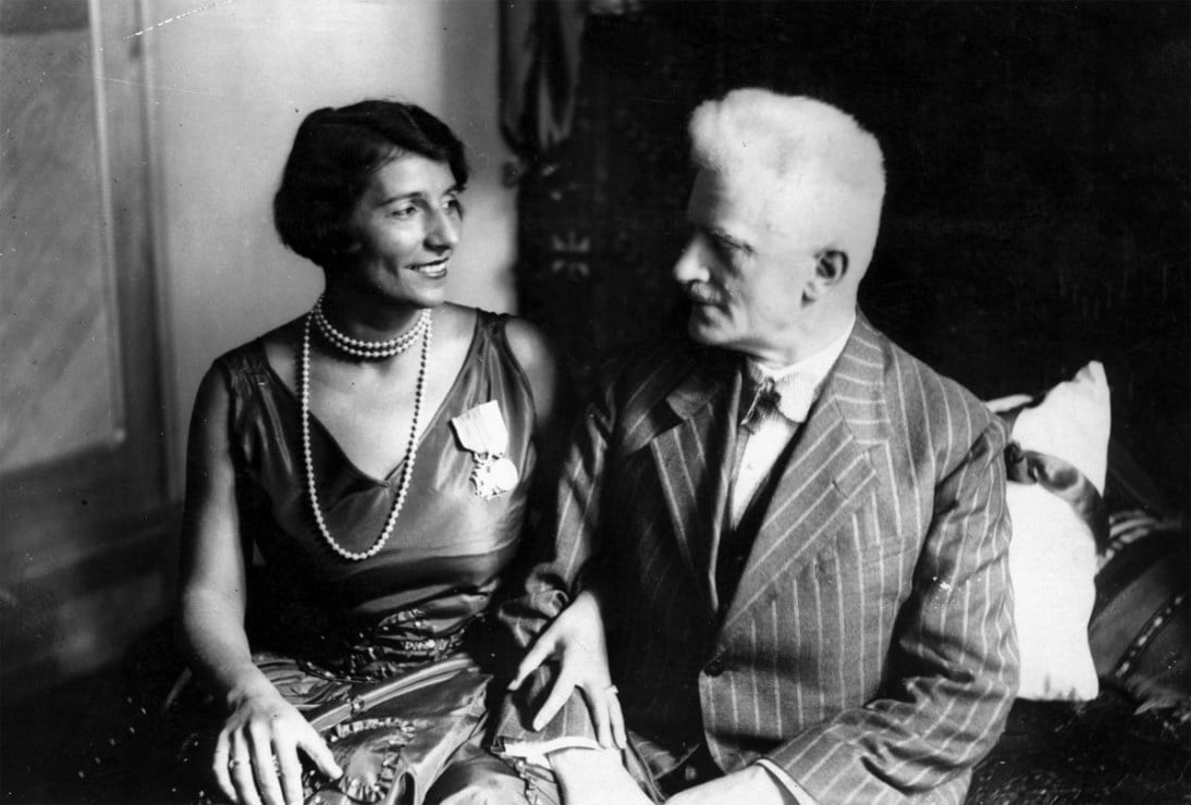 Andrzej Strug z żoną Nelly Grzędzińską, 1929, fot. Narodowe Archiwum Cyfrowe (NAC), audiovis.nac.gov.pl