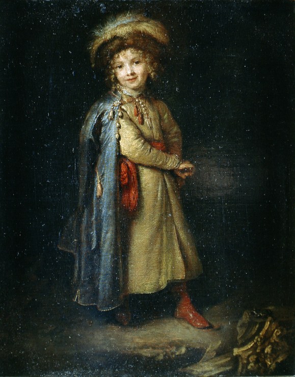 Caspar Netscher, "Chłopiec w stroju polskim", 1668-1672, olej, deska dębowa, fot. Muzeum Narodowe w Krakowie