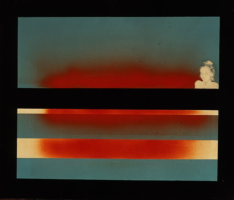 Janusz Tarabuła, "Zachód słońca III", 1978, akryl na płótnie, 47 x 55 cm, Muzeum Lubelskie w Lublinie, fot. z archiwum artysty