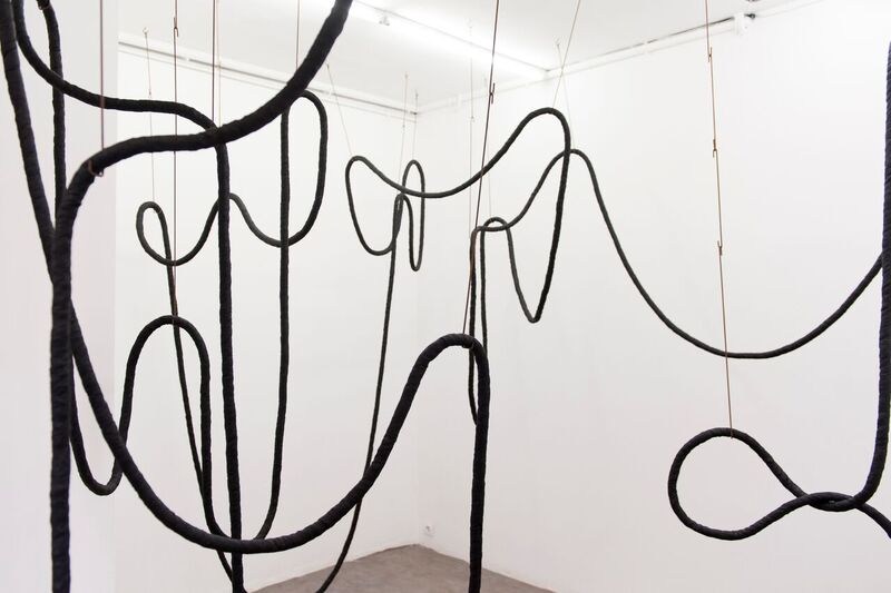 Iza Tarasewicz, "Arena I", installation view of the exhibition "Loop The Loop" in Bikini, Lyon, photo: press materials of the Gwangju Biennale Foundation