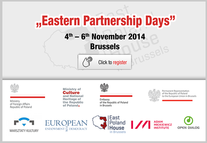 Plakat "Dni Partnerstwa Wschodniego", źródło: materiały organizatora